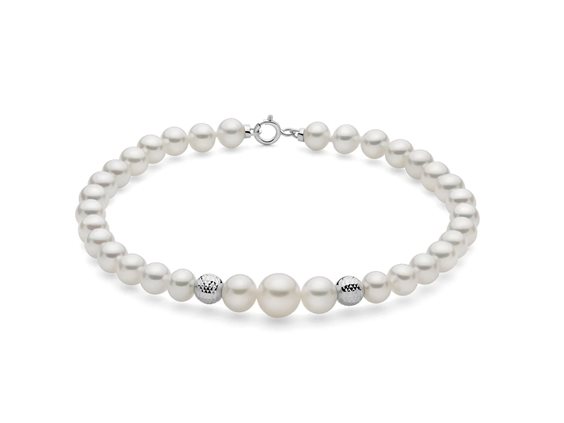 Bracelet Miluna Woman in White Gold Perla PBR3780 - PBR3780